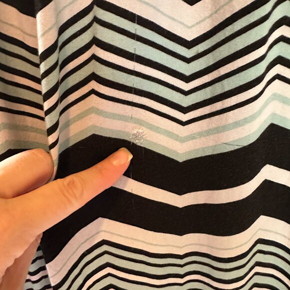 Torrid knit to woven chevron dress Plus size 3XL - Picture 4 of 6